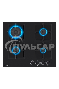 Газовая варочная панель LEX GVG 644A BBL независимая, черный