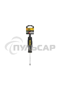 Отвертка Denzel PZ1x75 мм, S2, 3к рукоятка