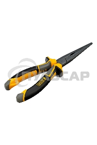 Длинногубцы прямые Denzel 205 мм, трехкомпонентные рукоятки