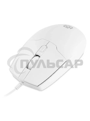 Мышь проводная Oklick 147M белый, 2000 dpi, USB, кнопки - 4