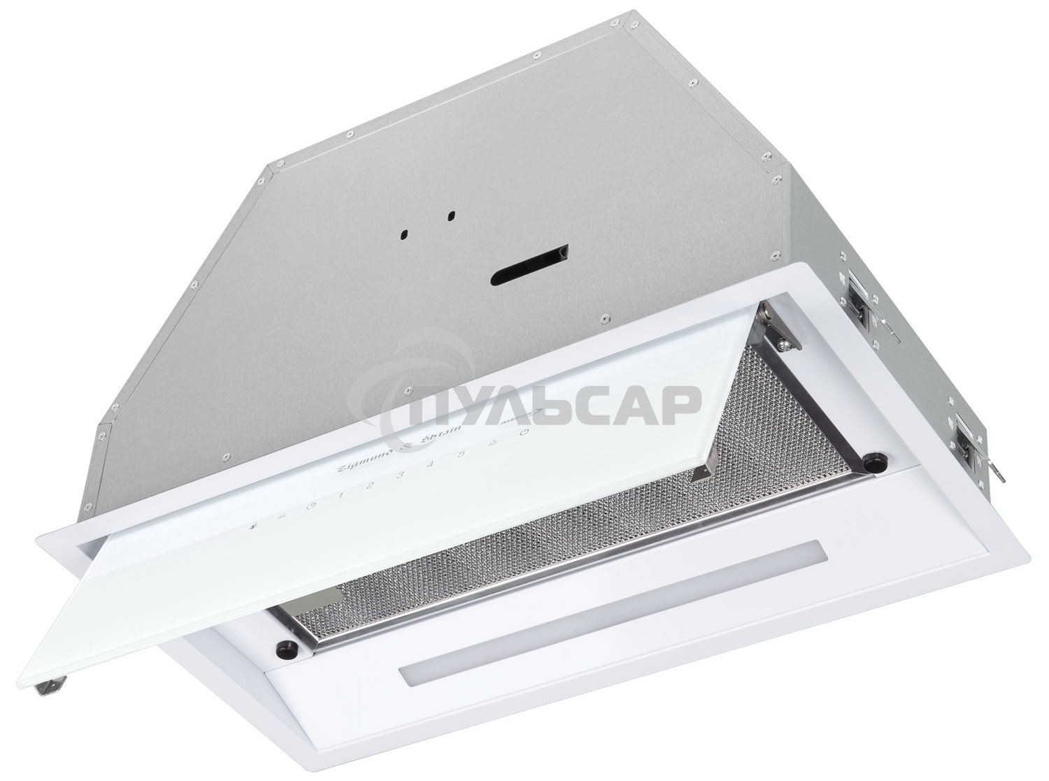 Вытяжка встраиваемая Zigmund & Shtain K 019.5 W белый, 50 см, 1050 куб. м/ч, 61.1 дБ