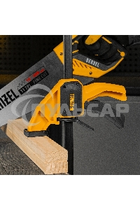 Струбцина Denzel F-образная, быстрозажимная, 600 х 80 мм, усиленный нейлоновый корпус