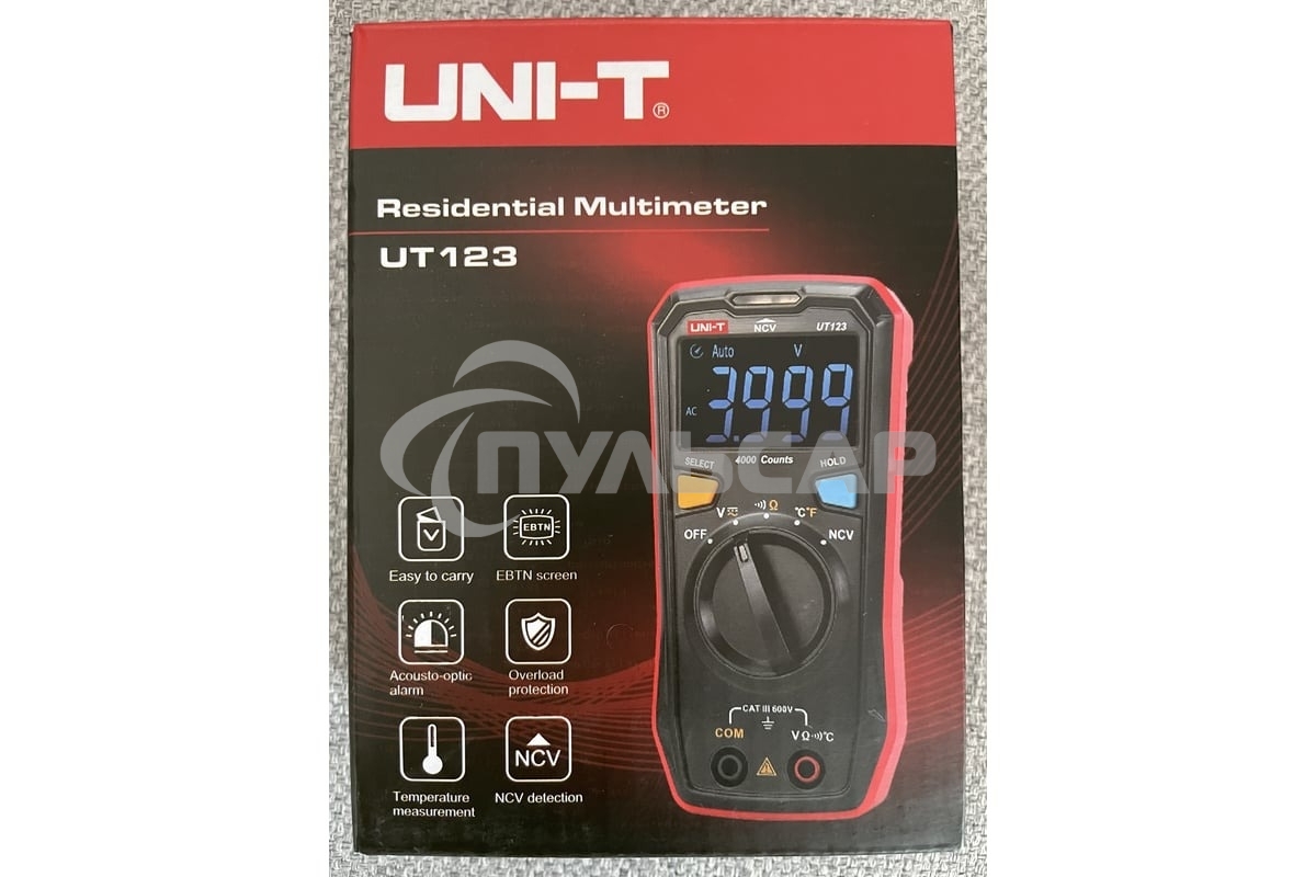 Мультиметр UNI-T Мультиметр UT123, 600В, 20МОм, карманный (0511237)