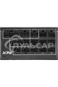 Блок питания ADATA XPG CYBERCORE II 1300W RTL (CYBERCOREII1300P-BKCEU), 1300Вт, 80 PLUS Platinum, 120мм, модульный, черный