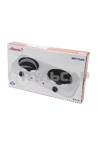 Электрическая плитка двухконфорочная Atlanta ATH-1739 белый