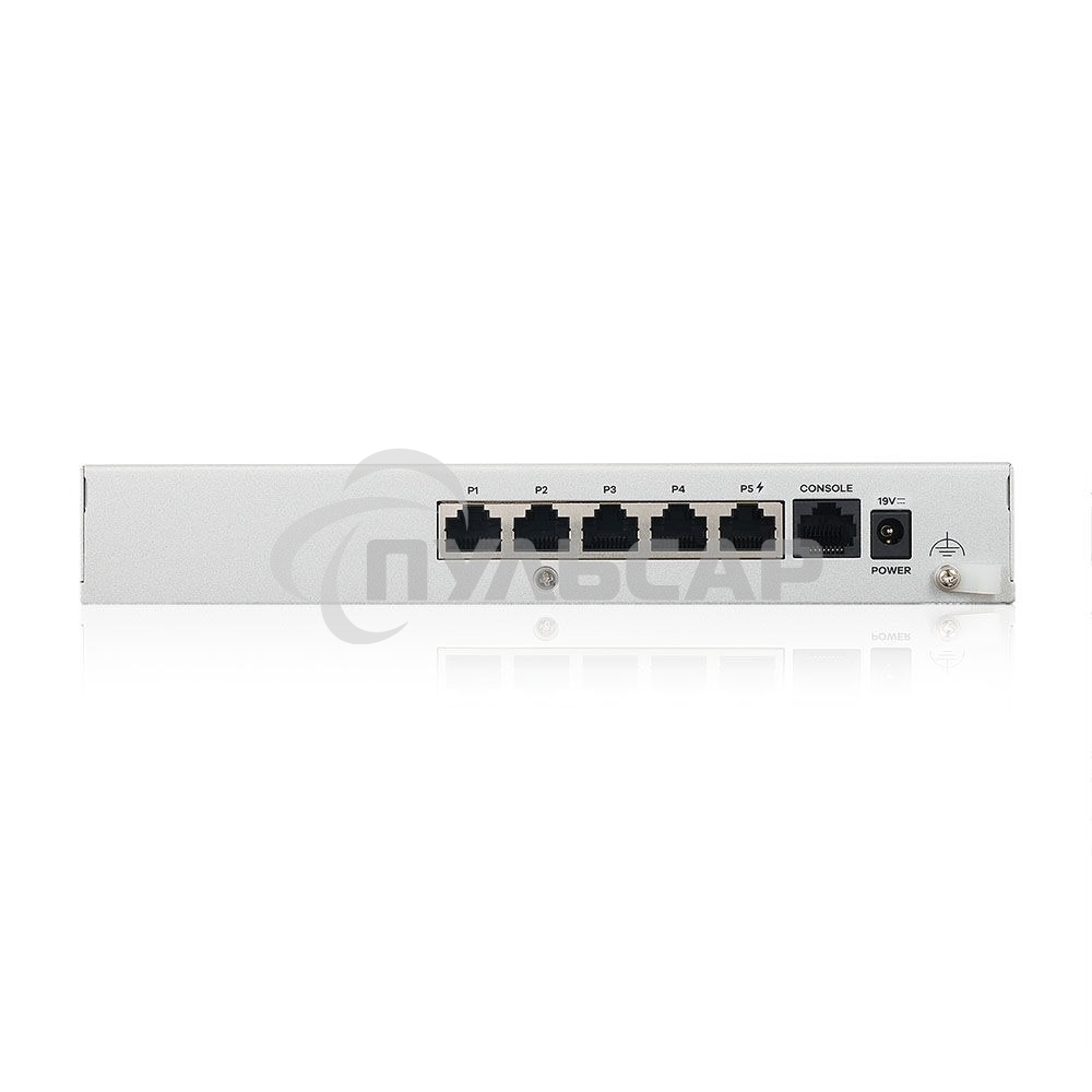 Межсетевой экран Zyxel USG FLEX 50HP, 1xRJ-45: 1G PoE+ (LAN/WAN), 4xRJ-45: 1G (LAN/WAN), 1xUSB3.0 **