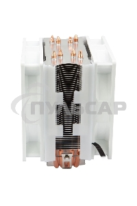 Кулер для процессора Alseye S120D-W белый, 120 мм, алюминий/медь, 1700 об/мин, 38.8 дБ, 4 pin, 135 Вт, 153 мм