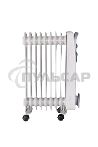 Обогреватель масляный Ресанта ОМ-9А (9 секций), белый, 2000 Вт, 20 м2, термостат 67/3/16