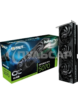 Видеокарта Palit RTX 5070 INFINITY 3 OC 12Gb GDDR7 192bit 3-DP HDMI