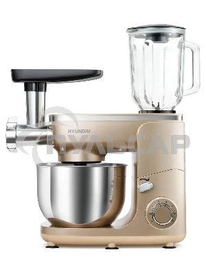 Кухонная машина Hyundai HYM-S7451 планетар.вращ. 1400Вт золотистый