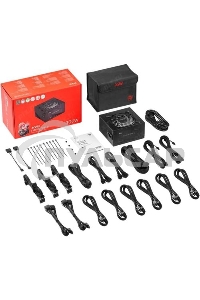 Блок питания ADATA XPG CYBERCORE II 1300W RTL (CYBERCOREII1300P-BKCEU), 1300Вт, 80 PLUS Platinum, 120мм, модульный, черный