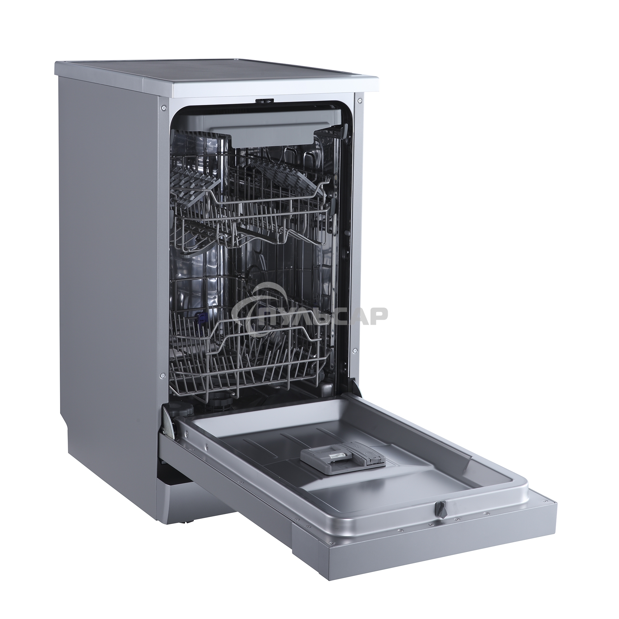 Посудомоечная машина Бирюса DWF-410/5 M, серый, 44.8 см, 10 компл., 49 дБ, класс A++