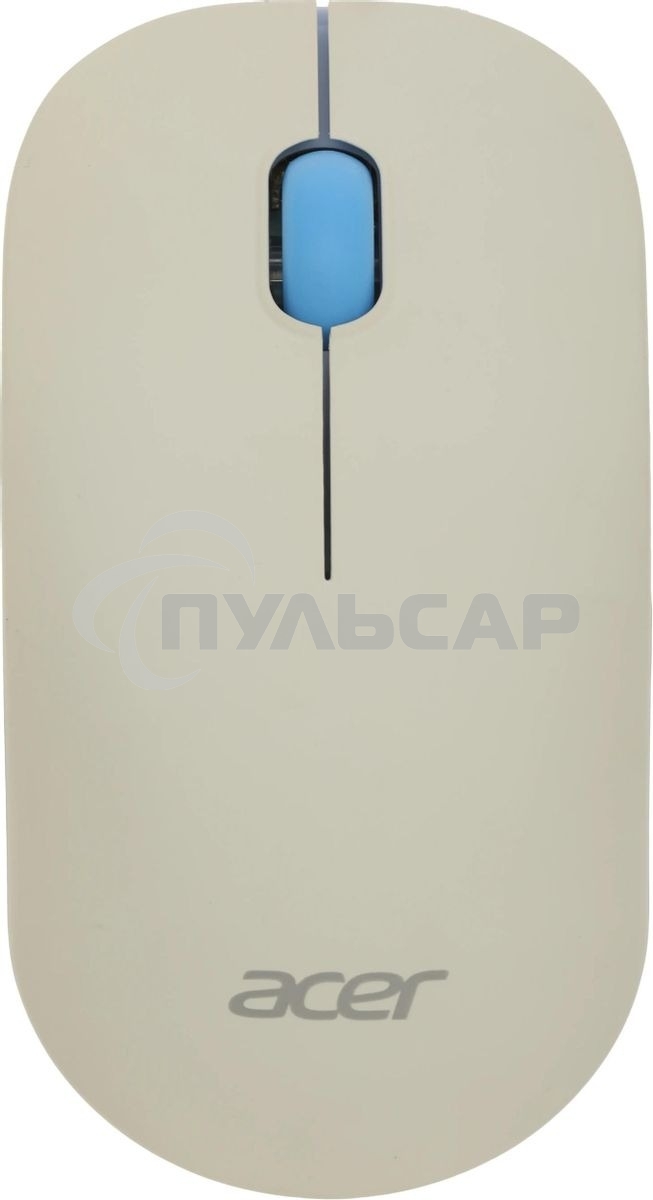 Комплект клавиатура + мышь Acer OCC205 беспроводной USB, 1200 dpi, белый/голубой
