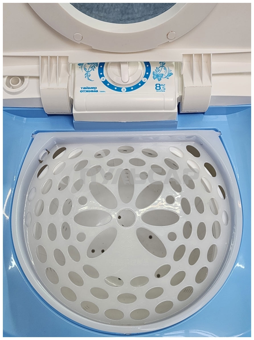 Центрифуга Renova SD-80TS1(P) белый/голубой, 8.5 кг, 1400 об/мин, программ 6, 44 x 78 x 43 см