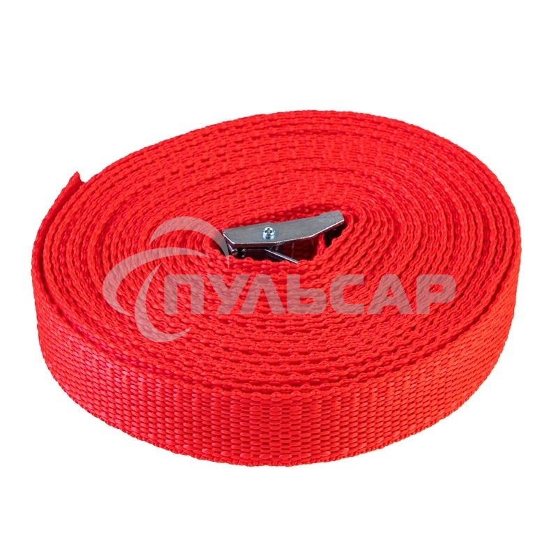 Ремень для крепления груза, с фиксатором, Rexant 6м красный 80-0247