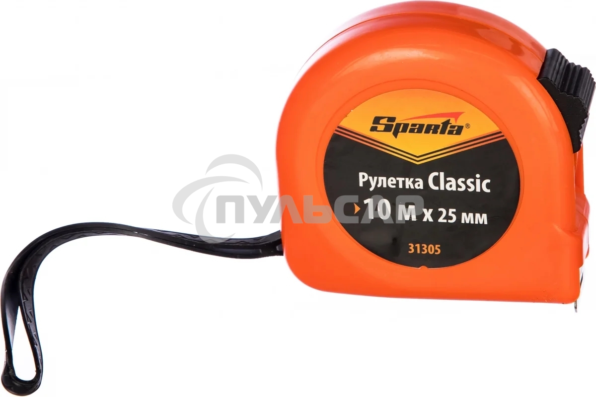 Рулетка Classic, 10 м х 25 мм, пластиковый корпус Sparta