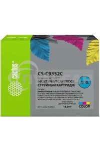 Картридж струйный Cactus CS-C9352C №22XL трехцветный (18 мл.) для HP DJ 3920/3940/D1360/D1460/D1470/D1560/D2330/D2360