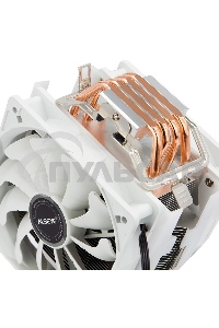 Кулер для процессора Alseye S120D-W белый, 120 мм, алюминий/медь, 1700 об/мин, 38.8 дБ, 4 pin, 135 Вт, 153 мм