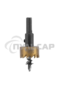 Коронка по металлу Denzel HSS, 25 мм, нитридтитановое покрытие