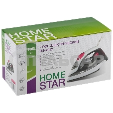 Утюг HomeStar HS-4012 серый (1800Вт, пар, спрей, паровой удар, самоочистка, керам.подошва)