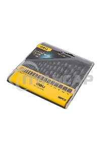 Набор ручного инструмента Deli Набор сверл по металлу HSS (1-10мм, 19 шт) Deli DH-MHZ019-ED1 пластиковый кейс