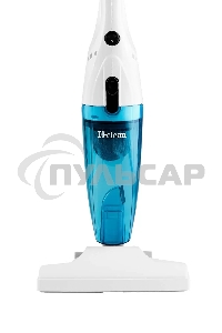Пылесос вертикальный/ручной H-clean HVC 101 белый/голубой, питание от сети, 225 Вт, уборка сухая, пылесборник 0.8 л
