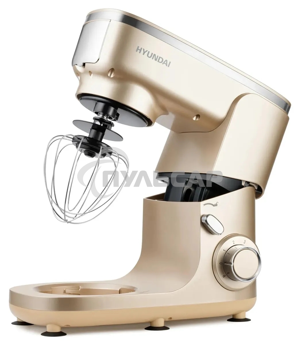 Кухонная машина Hyundai HYM-S7451 планетар.вращ. 1400Вт золотистый