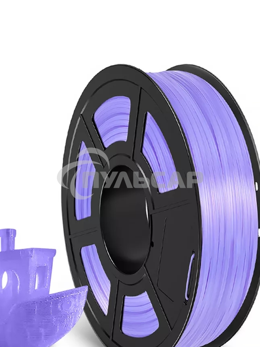 Филамент NVPRINT TPU Trans. Purple для 3D печати диаметр 1.75мм длина 165 метров масса 0,5 кг