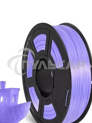 Филамент NVPRINT TPU Trans. Purple для 3D печати диаметр 1.75мм длина 165 метров масса 0,5 кг
