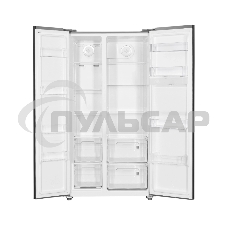 Холодильник Kraft KF-MS5701XI серый двухкамерный 372/198л морозилка сбоку, Side by Side