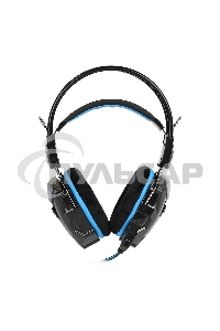 Игровая гарнитура RUSH COBRA, динамики 40мм, велюровые амбушюры, черный/синий (SBHG-1000)