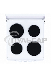 Плита электрическая FLAMA AE 1409 W белый, конфорок 4 электрических, духовка 50 л, 50 см x 85 см x 60 см