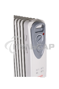 Обогреватель масляный Ресанта ОМ-9А (9 секций), белый, 2000 Вт, 20 м2, термостат 67/3/16