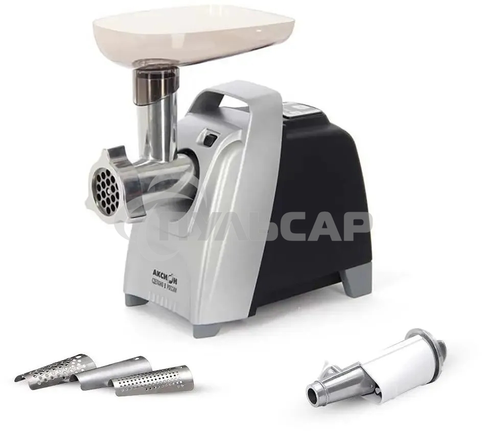 Мясорубка электрическая Аксион М62.04 черный/серебристый, 2000 Вт