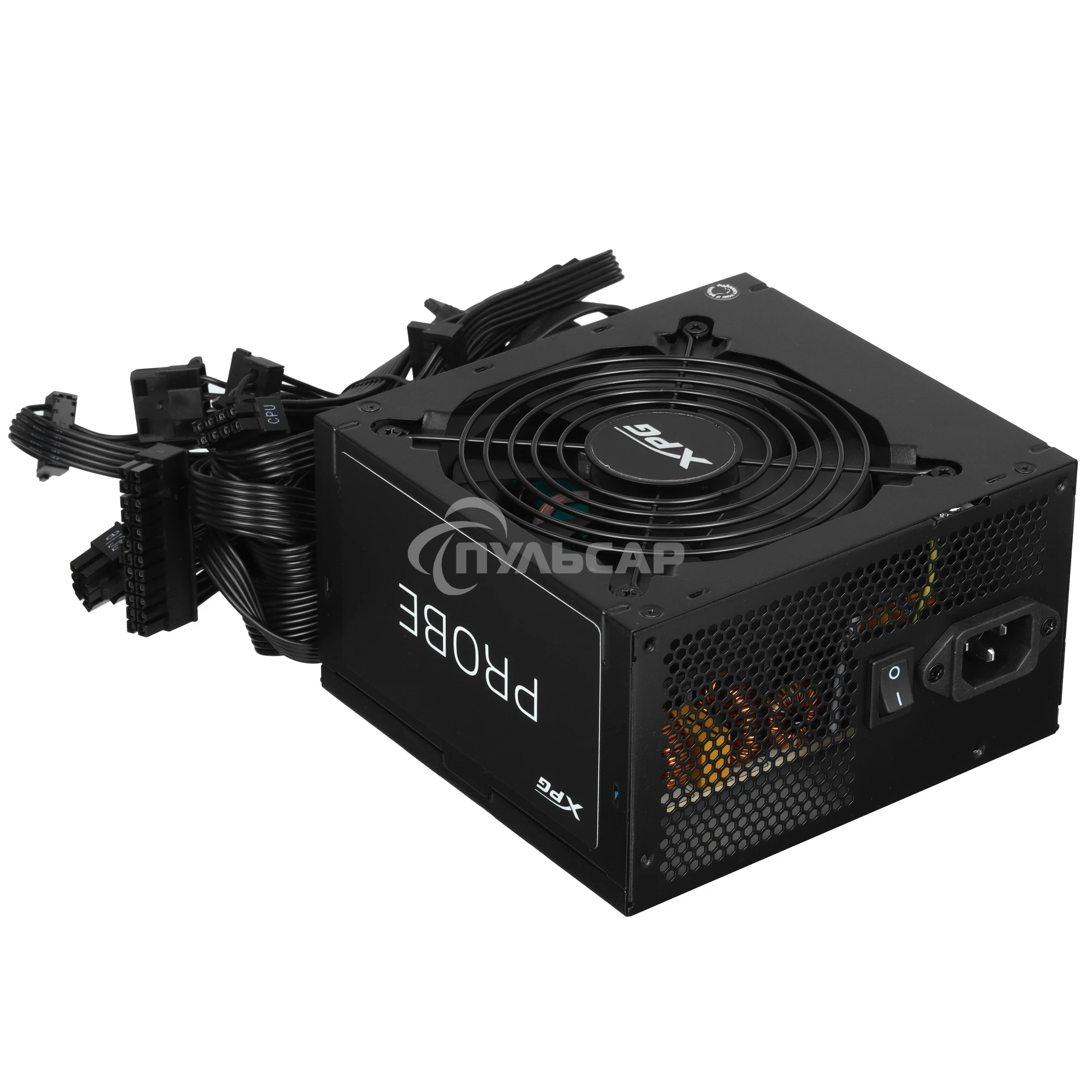 Блок питания ADATA XPG PROBE600B-BKCEU, 600Вт, 80 PLUS Bronze, 120мм, черный