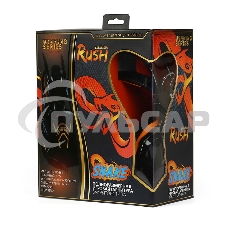 Игровая гарнитура RUSH COBRA, динамики 40мм, велюровые амбушюры, черный/оранжевый (SBHG-1100)