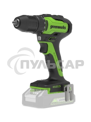 Дрель-шуруповерт GREENWORKS GD24DD35, Аккумуляторная, без АКБ и ЗУ