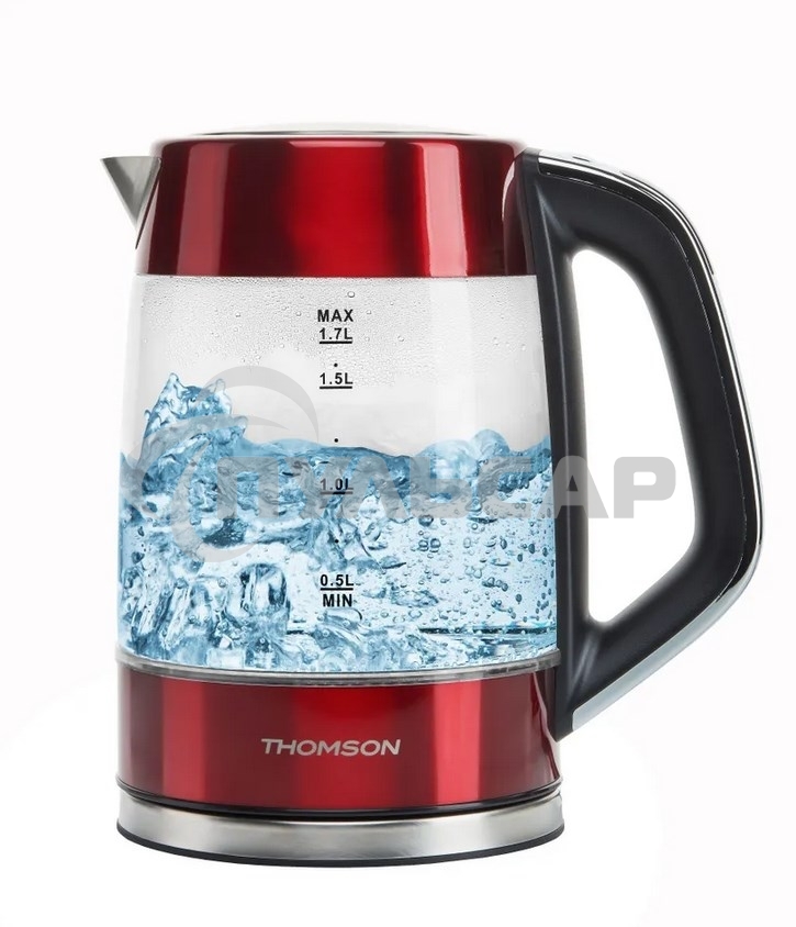 Чайник электрический Thomson K20ES-2001 GLASS 1.7L RED