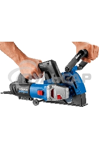 Штроборез ЗУБР ЗШ-П30-1400 ПСТКглуб. 30 мм, 125 мм, подключ. пылесоса, плавн пуск, 1400 Вт, кейс