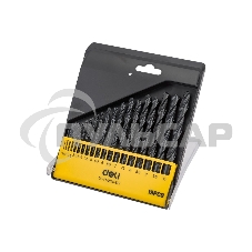 Набор ручного инструмента Deli Набор сверл по металлу HSS (1-10мм, 19 шт) Deli DH-MHZ019-ED1 пластиковый кейс