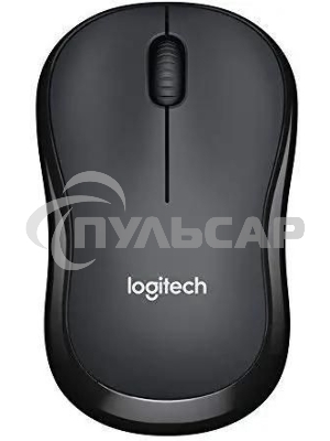 Мышь беспроводная Logitech B175 черный, 1000 dpi, радиоканал, USB, кнопки - 3