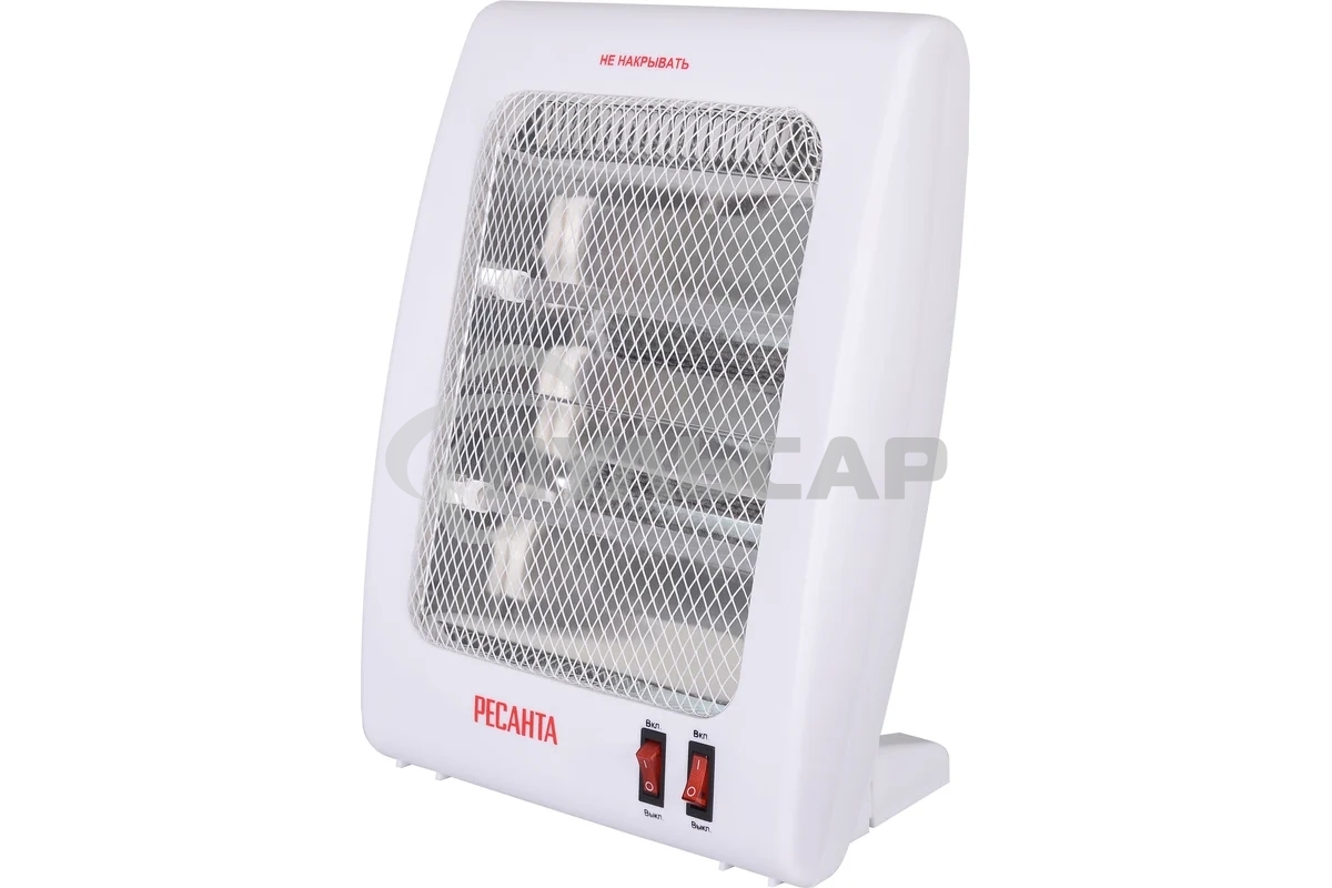 Обогреватель инфракрасный Ресанта ИКО-800Л, белый, кварцевый, 800 Вт, 8 м2 (67/5/9)