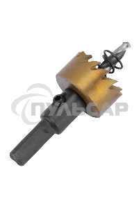 Коронка по металлу Denzel HSS, 25 мм, нитридтитановое покрытие