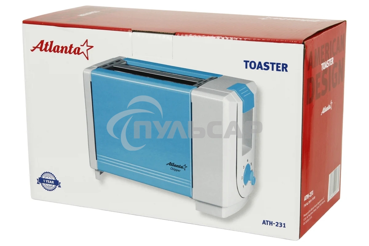 Тостер ATLANTA ATH-231 (blue)