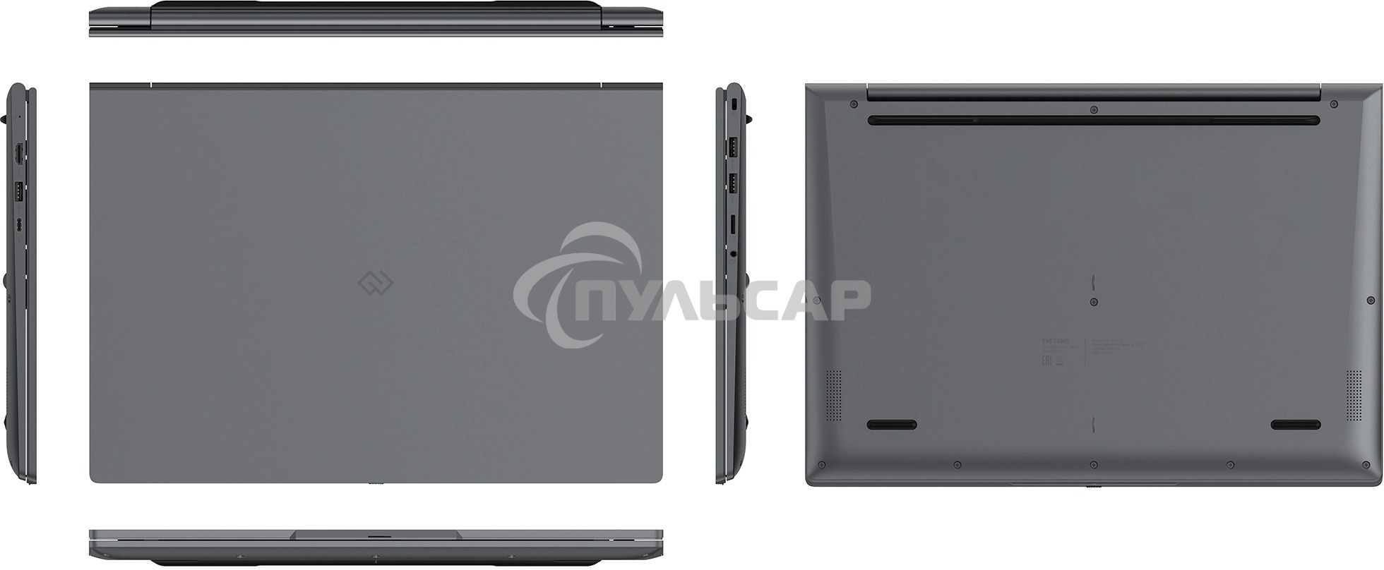 Ноутбук Digma EVE C5805 темно-серый N100 8Gb SSD 256Gb Intel UHD Graphics 16