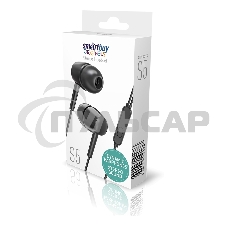 Внутриканальная гарнитура Smartbuy S5, микрофон, пульт, черная (SBH-027K)/60