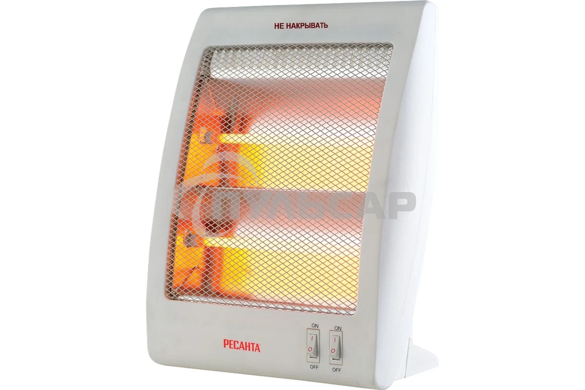Обогреватель инфракрасный Ресанта ИКО-800Л, белый, кварцевый, 800 Вт, 8 м2 (67/5/9)