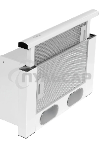 Вытяжка встраиваемая Elikor Интегра 50П-400-В2Л белый, 50 см, 400 куб. м/ч, 57 дБ