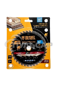 Пильный диск по дереву Denzel ф150 х 20 мм, 36 зубов 733027