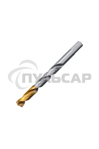 Сверло спиральное по металлу Denzel 11 x 142 мм, Р6М5, Golden Tip